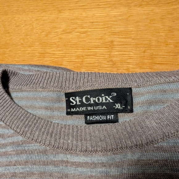 St. Croix Wool Blend Crewneck,XL - Picture 7 of 9